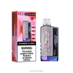 MOTI Beast Pro wegwerpdamp (5%, 10.000 trekjes) aardbeienijs MOTI vape flavors België - DF4X50