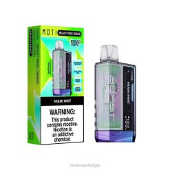 MOTI Beast Pro wegwerpdamp (5%, 10.000 trekjes) miami munt MOTI vape Brussel - DF4X48