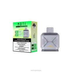 MOTI Go Pro wegwerpbare capsule zuur appelijs MOTI vape Brussel - DF4X88