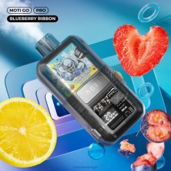 MOTI Go Pro wegwerpdamp (5%, 12.000 trekjes) bosbessen lint MOTI vape review - DF4X14