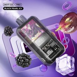 MOTI Go Pro wegwerpdamp (5%, 12.000 trekjes) zwarte parel ijskoud MOTI vape price - DF4X12
